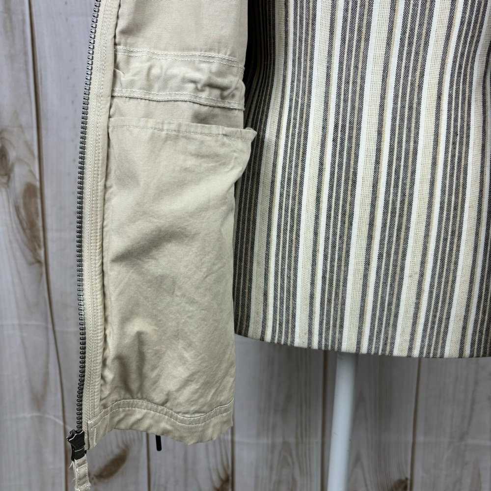 Columbia Jacket Lightweight Windbreaker Waist Drawstring Womens Tan Size Medium - Picture 8 of 11